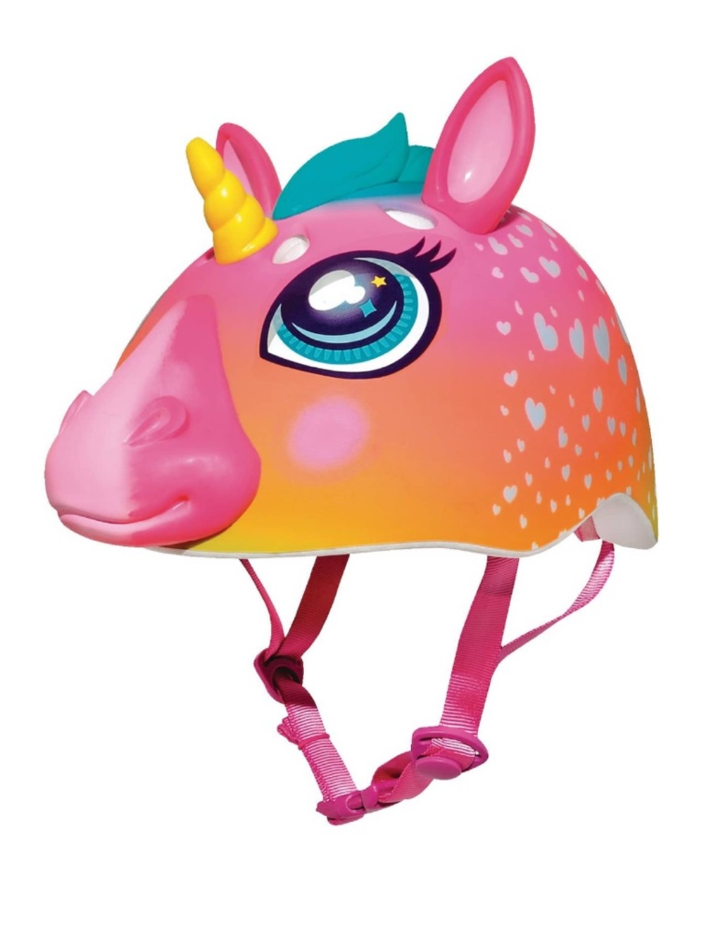 Raskullz Kids Small Unicorn Bike Helmet – Pink Rainbow